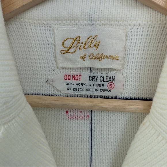 Vintage Colorful Geometric Cardigan Sweater Maximalist Grid Retro - Picture 5 of 12